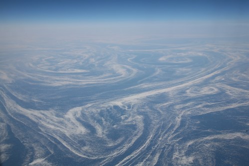 Ice fields seen in Labrador Current April 6, 2008 from a plane. [Photo Credit: Daniel Schwen]