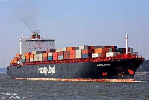 Hapag Loyd's Montreal Express sailing between Montreal, Canada and Hamburg, Germany [Photo Credit: MarineTraffic.com