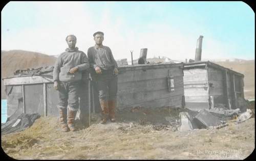 Donald MacMillan and Jack Barnes at Fort Conger, spring 1909 [From LeMoine, 2013]