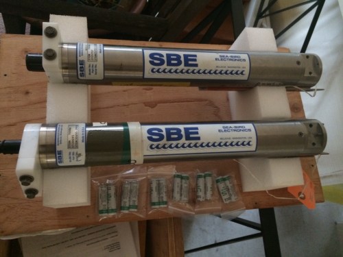 Two SBE37sm with one set of 12 lithium batteries.