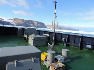 Meterologic station aboard the Oden.  
