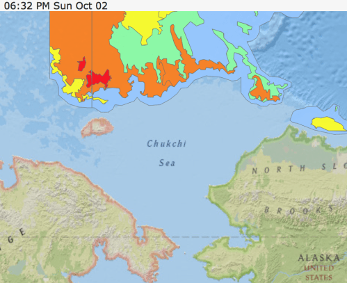 Ice Chart of the Alaska office of the National Weather Service (link) 